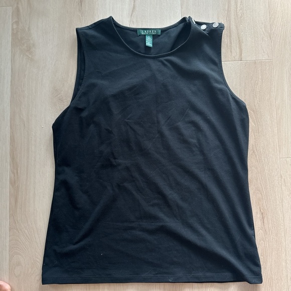 Ralph Lauren Black Sleeveless Top - Picture 1 of 4